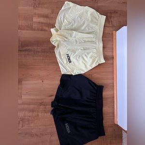 Hoke split hem running shorts